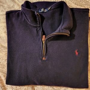3XB Polo Mesh Knit Quarter zip sweater
